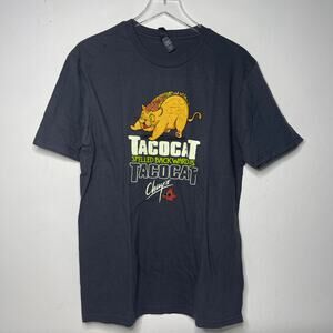 Chuy's Taco Cat Mexican Restaurant Tex Mex Tee T-shirt — Men’s Adult Size Large